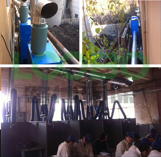 大連某技術學校中央焊接煙塵凈化工程竣工