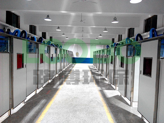 山東工程技師學院焊接車間排煙系統(tǒng)竣工