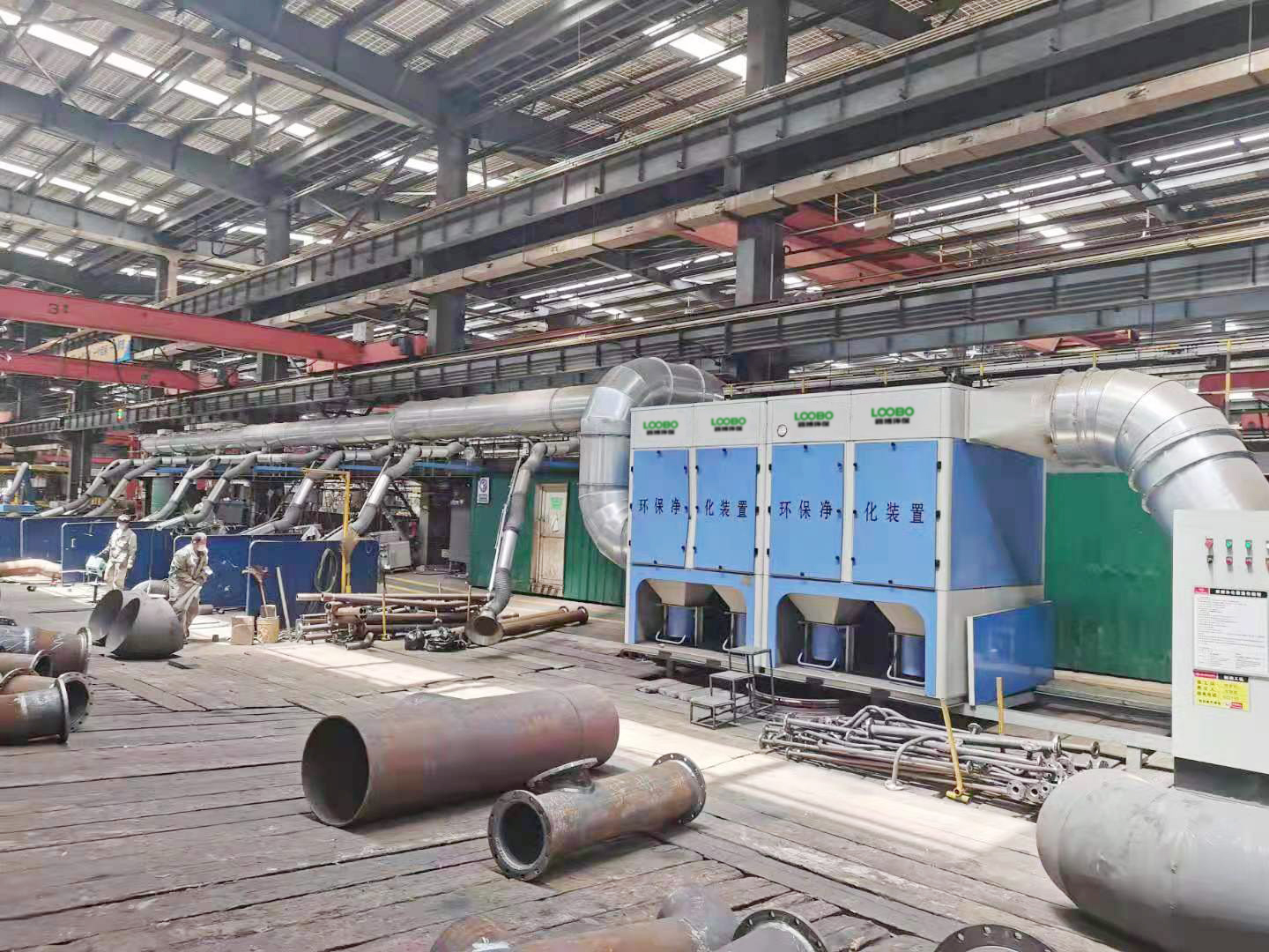 焊接煙塵凈化系統(tǒng)竣工